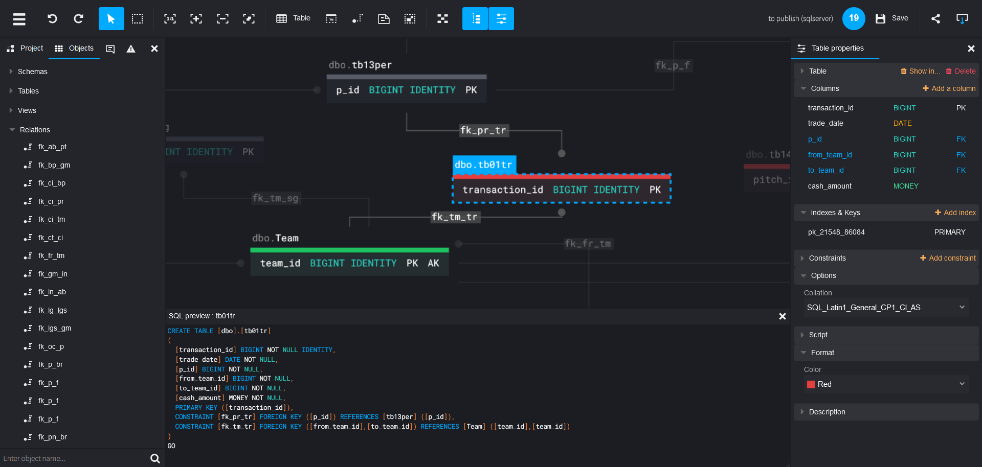 Support for various databases